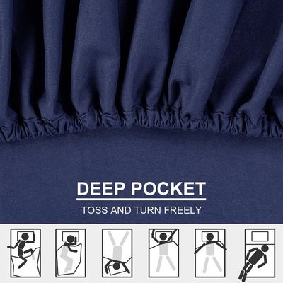 4PCS ブラッシュされたマイクロファイバーシートセットで 3 行の刺身で 落ち着いた睡眠を