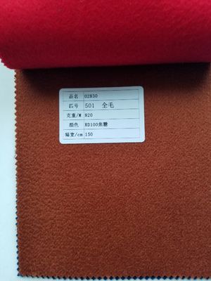 暖かい耐久性 90% ウールブレンド スーツ 秋冬コート用 素材 体重 870g/m