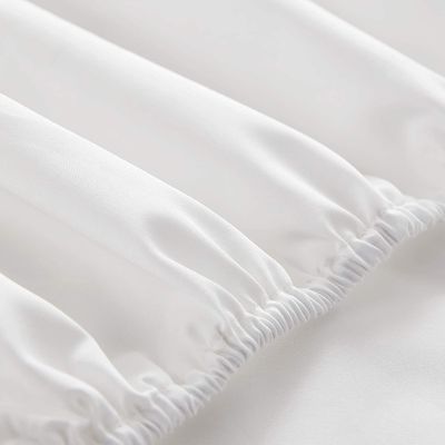 4点100%綿 豪華 柔らかい 透気 深い ポケット ベッド シート 携帯用