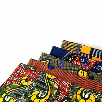135gm 本物のワックス布 アフリカンワックスプリント 防水性 流行服用