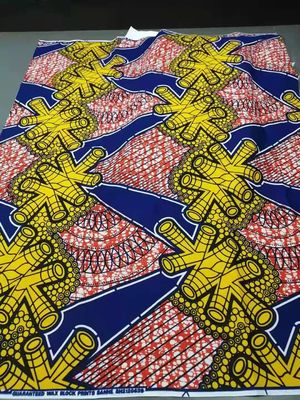 135gm 本物のワックス布 アフリカンワックスプリント 防水性 流行服用