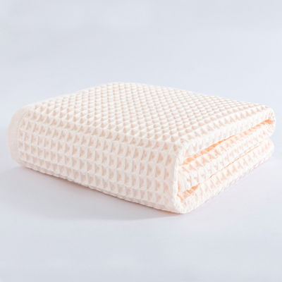 柔らかい綿 ワッフル 織布毛布 1pc 量 洗って染めた 赤ちゃんにぴったり