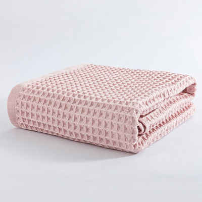 柔らかい綿 ワッフル 織布毛布 1pc 量 洗って染めた 赤ちゃんにぴったり