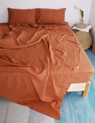 暖かい寝室を作ろう 100% フランス製のシーツセット