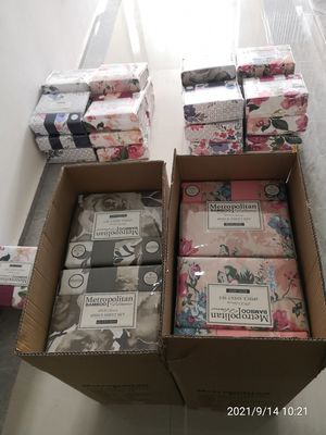 ヨーロッパとアメリカのスタイル 6pcs 100%ポリエステルプリント マイクロファイバー布ベッドシートセット