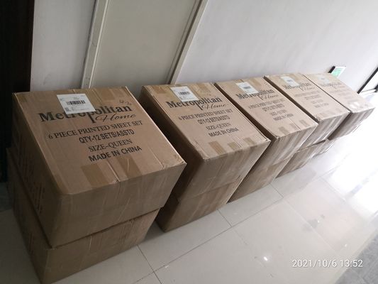 ヨーロッパとアメリカのスタイル 6pcs 100%ポリエステルプリント マイクロファイバー布ベッドシートセット