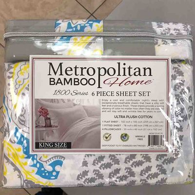 6pcs 1800 織物の密度 1.5-2 kg マイクロファイバーポリエステル ベッドシートセット